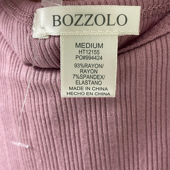 BOZZOLO Crop Tops for Women Pink Size Medium - Picture 3 of 3